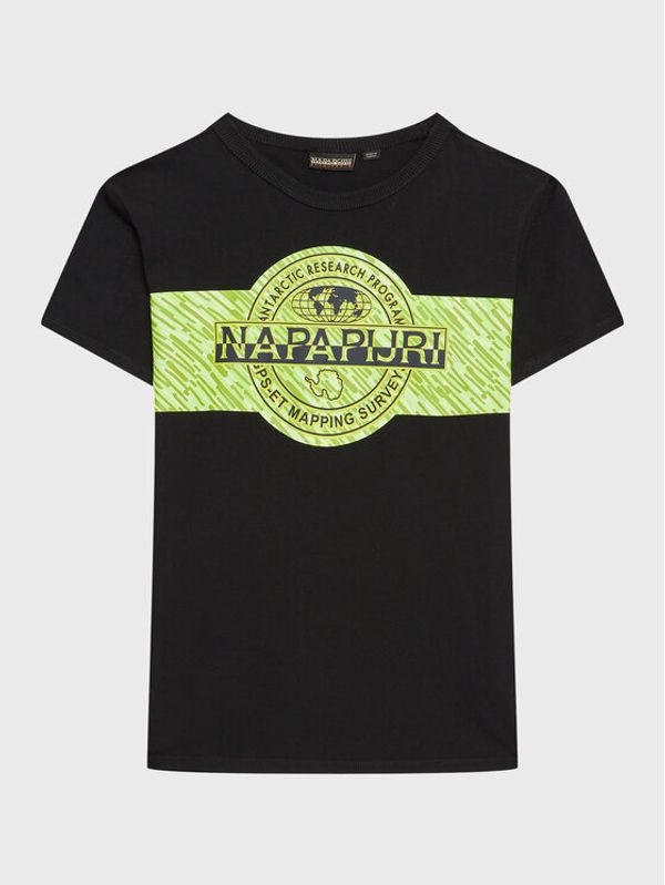 Napapijri Napapijri Тишърт NP0A4H2Z D Черен Regular Fit