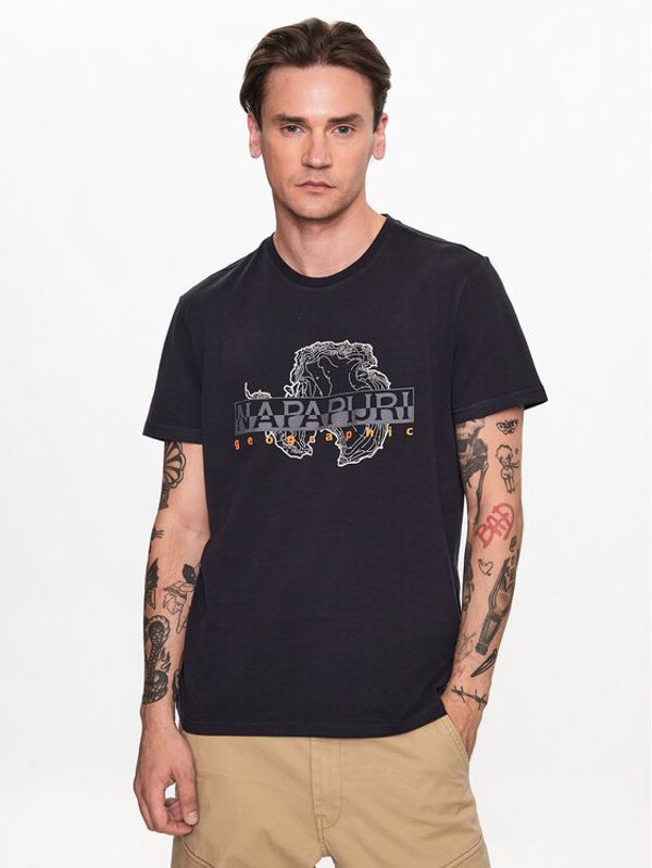 Napapijri Napapijri Тишърт NP0A4HFW Черен Regular Fit