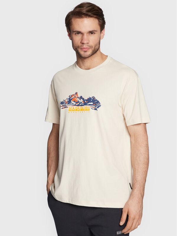 Napapijri Napapijri Тишърт S-Back Country Ss NP0A4GM1 Бежов Regular Fit