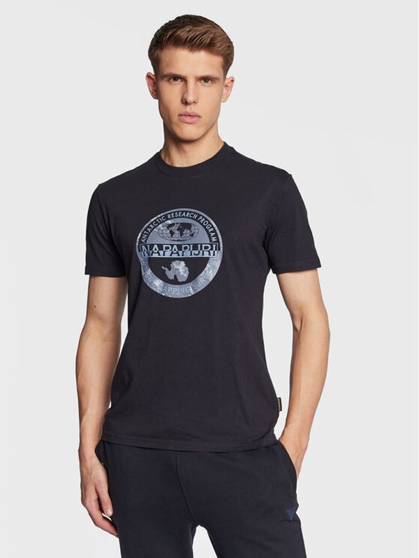 Napapijri Napapijri Тишърт S-Bollo NP0A4H9K Тъмносин Regular Fit