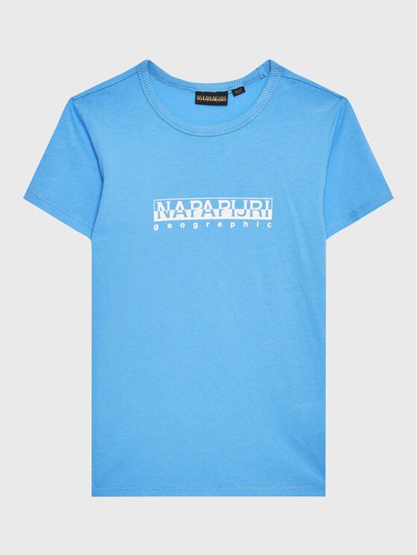 Napapijri Napapijri Тишърт S-Box NP0A4G4P D Син Regular Fit