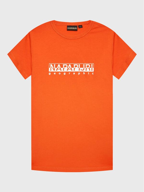 Napapijri Napapijri Тишърт S-Box NP0A4G4P S Оранжев Regular Fit