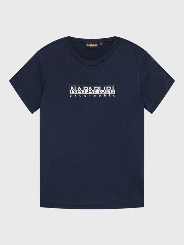 Napapijri Napapijri Тишърт S-Box NP0A4GNJ S Тъмносин Regular Fit