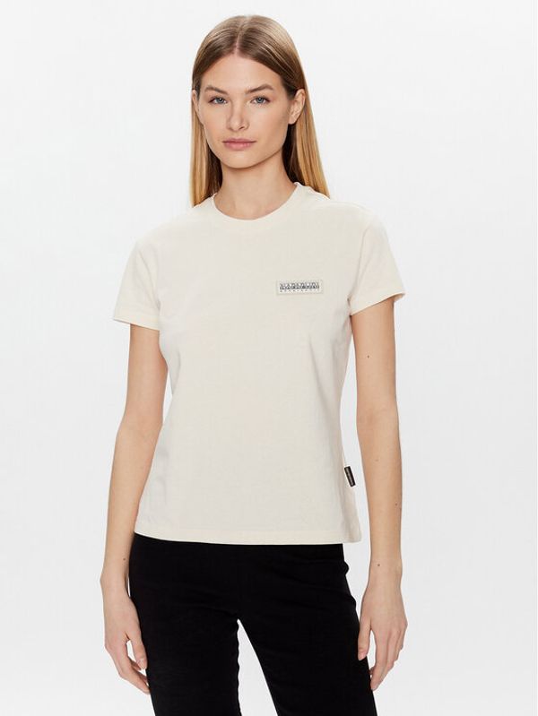 Napapijri Napapijri Тишърт S-Morgex NP0A4GYX Бежов Regular Fit
