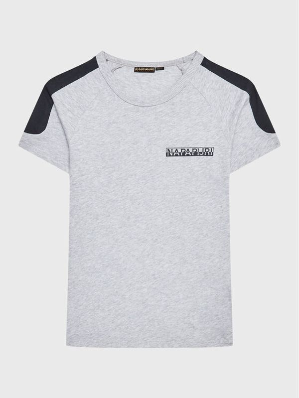 Napapijri Napapijri Тишърт S-Pinta NP0A4H2Y D Сив Regular Fit