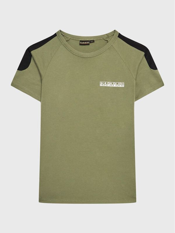 Napapijri Napapijri Тишърт S-Pinta NP0A4H2Y M Зелен Regular Fit