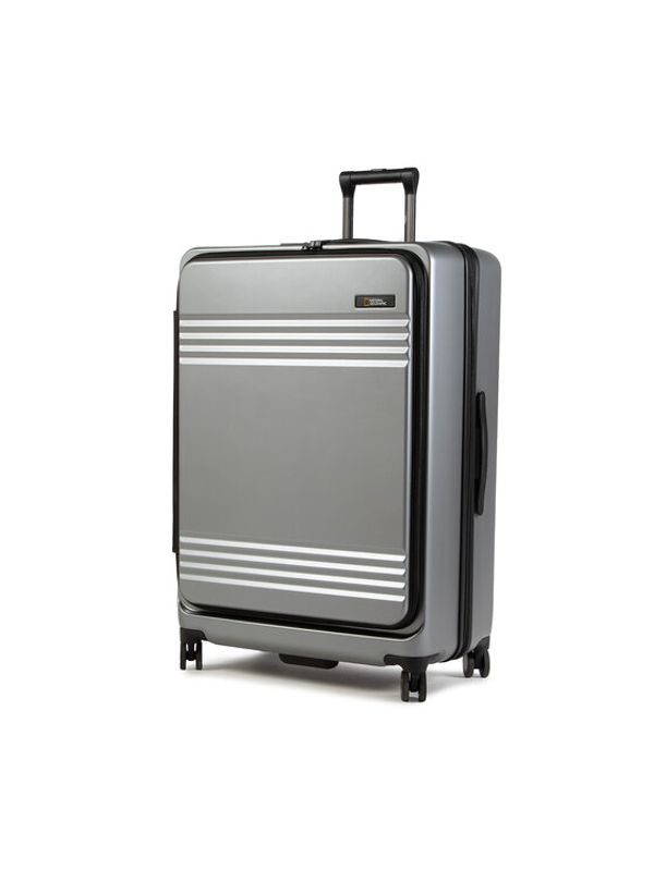 National Geographic National Geographic Голям твърд куфар Lodge N165HA.71.23 Сребрист