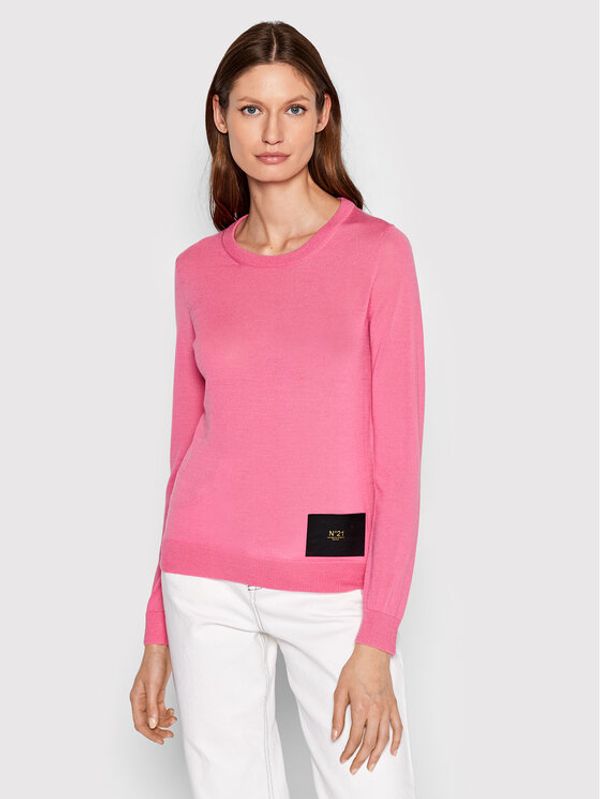 N°21 N°21 Пуловер 22I N2M0 A034 9000 Розов Regular Fit