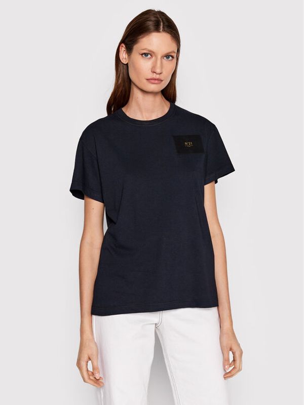 N°21 N°21 Тишърт 22I N2M0 F011 4203 Тъмносин Regular Fit