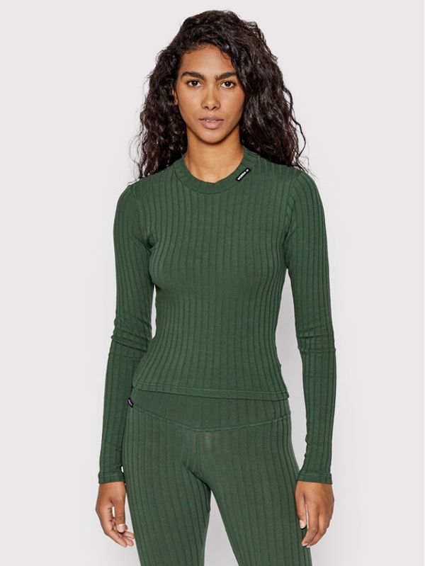 NEBBIA NEBBIA Блуза 415 Зелен Slim Fit