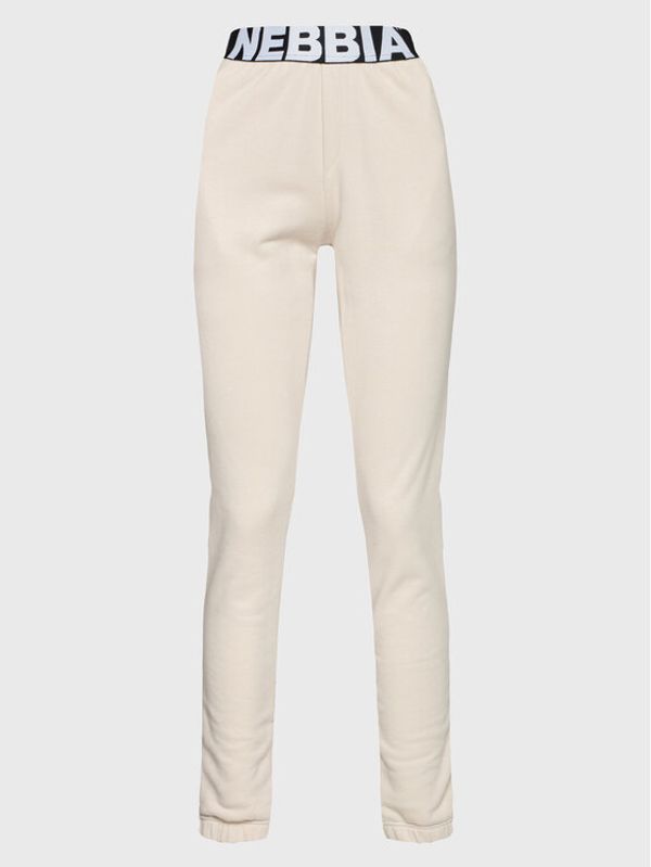 NEBBIA NEBBIA Долнище анцуг 408 Екрю Relaxed Fit