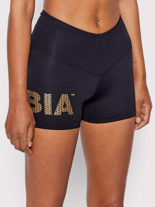 NEBBIA NEBBIA Спортни шорти Gold Print 828 Черен Slim Fit