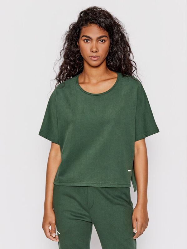 NEBBIA NEBBIA Тишърт The Minimalist 417 Зелен Loose Fit