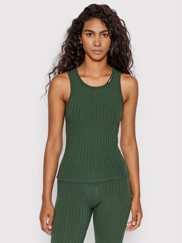 NEBBIA NEBBIA топ 414 Зелен Slim Fit