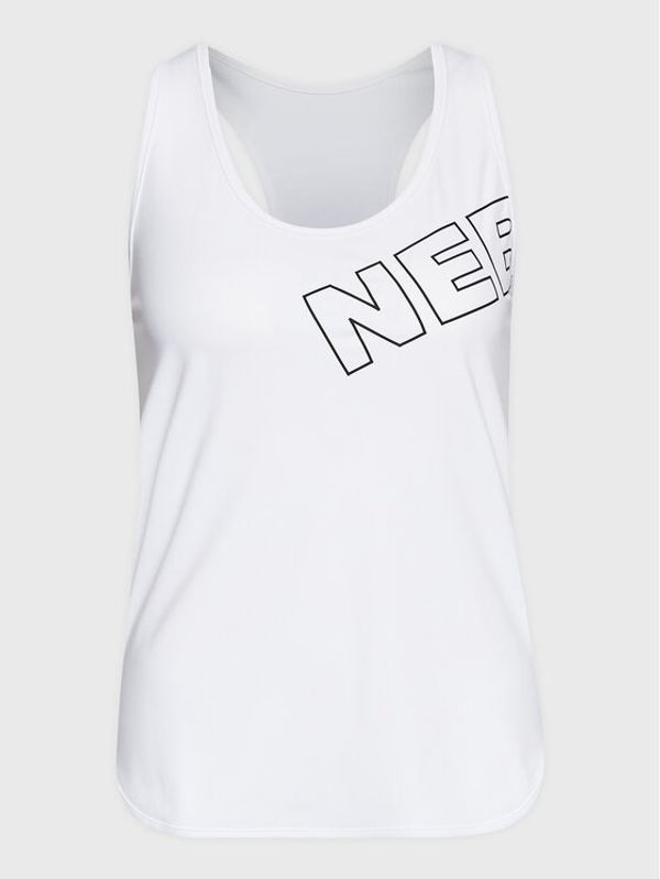 NEBBIA NEBBIA топ 44104 Бял Regular Fit