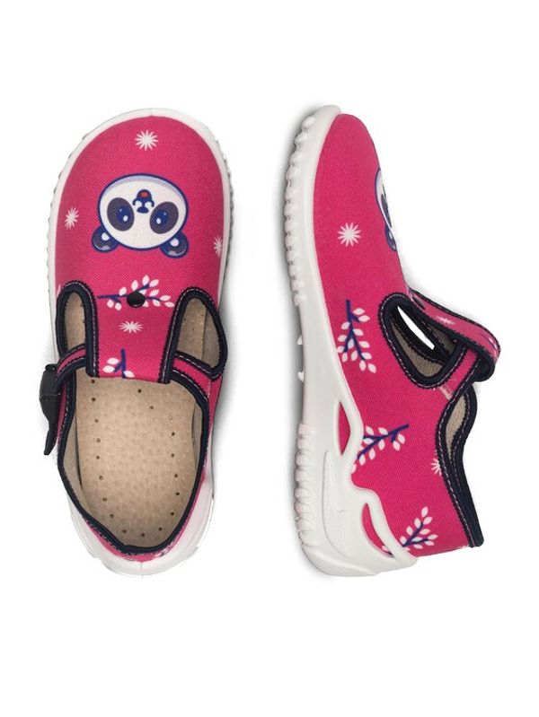 Nelli Blu Nelli Blu Пантофи KAPCIE PANDA RÓŻOWE Розов
