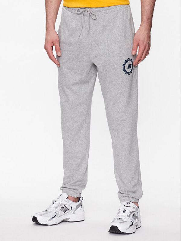 New Balance New Balance Долнище анцуг MP31902 Сив Regular Fit
