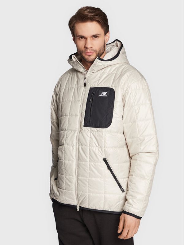 New Balance New Balance Пухено яке MJ23502 Бежов Relaxed Fit