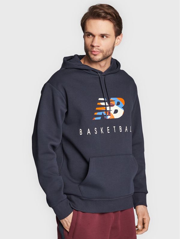 New Balance New Balance Суитшърт Abstract MT23585 Тъмносин Relaxed Fit