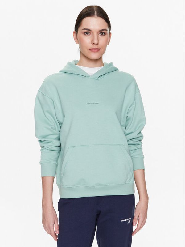 New Balance New Balance Суитшърт Athletics Nature WT23554 Зелен Oversize