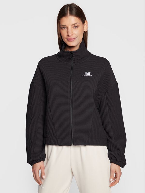 New Balance New Balance Суитшърт Athletics WJ23500 Черен Oversize