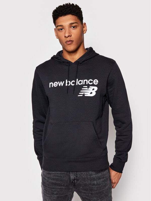 New Balance New Balance Суитшърт C C F Hoodie MT03910 Черен Relaxed Fit