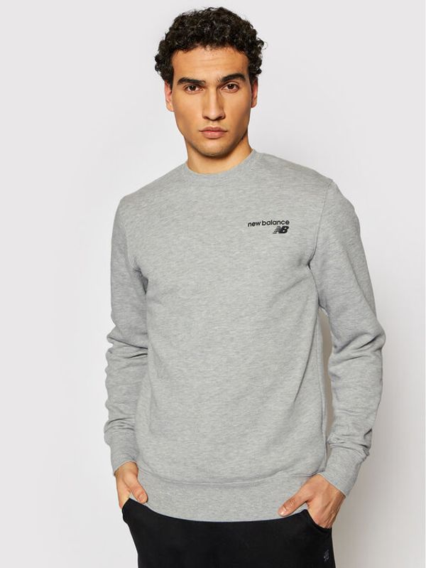 New Balance New Balance Суитшърт CCF Crew MT03911 Сив Regular Fit