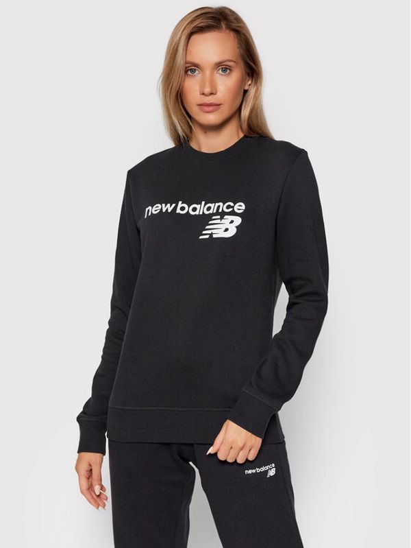 New Balance New Balance Суитшърт Classic Core Fleece WT03811 Черен Relaxed Fit