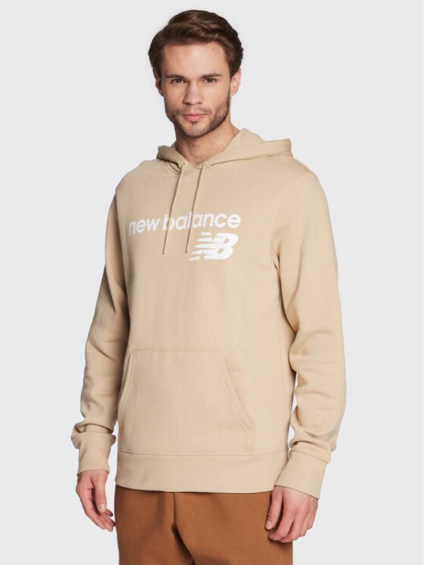New Balance New Balance Суитшърт Classic Core MT03910 Бежов Relaxed Fit