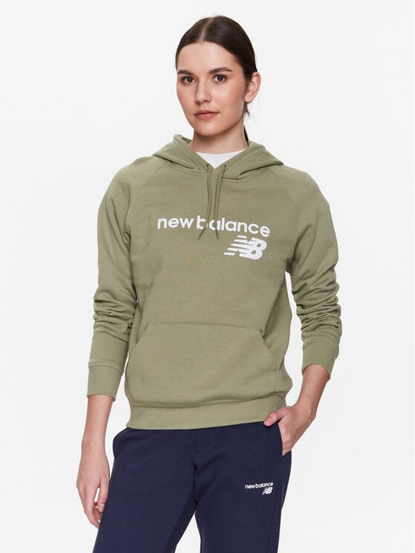 New Balance New Balance Суитшърт Classic Core WT03810 Зелен Relaxed Fit