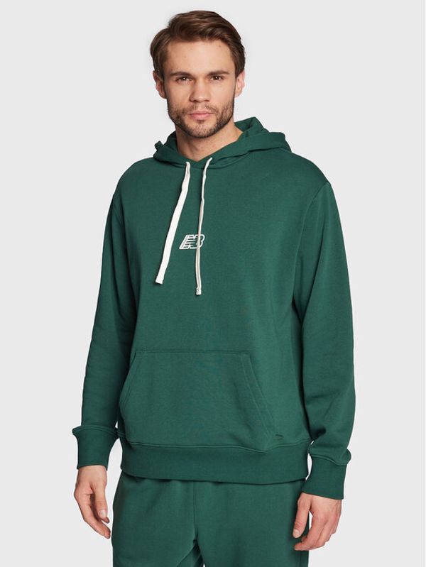 New Balance New Balance Суитшърт Essentials MT23511 Зелен Relaxed Fit