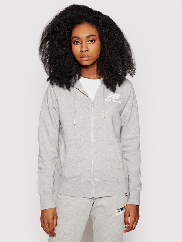 New Balance New Balance Суитшърт Essentials WJ03530 Сив Relaxed Fit