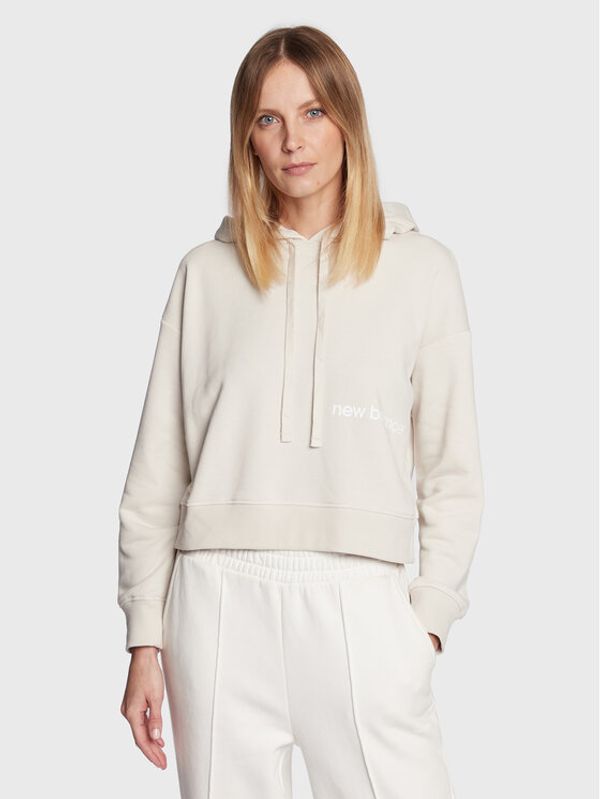 New Balance New Balance Суитшърт Essentials WT23512 Екрю Relaxed Fit