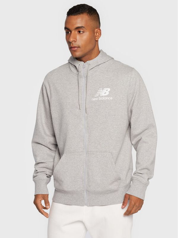 New Balance New Balance Суитшърт MJ03558 Сив Relaxed Fit