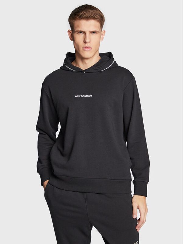 New Balance New Balance Суитшърт MT23516 Черен Relaxed Fit