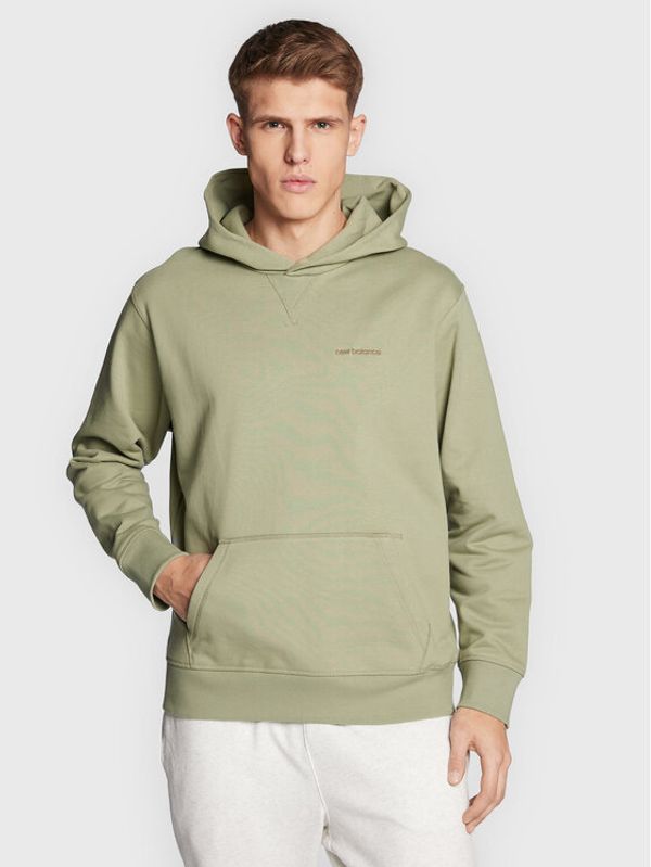 New Balance New Balance Суитшърт MT23565 Зелен Relaxed Fit