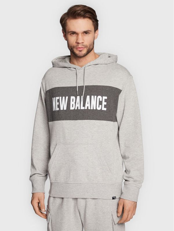 New Balance New Balance Суитшърт MT23900 Сив Relaxed Fit