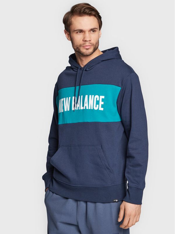 New Balance New Balance Суитшърт MT23900 Тъмносин Relaxed Fit