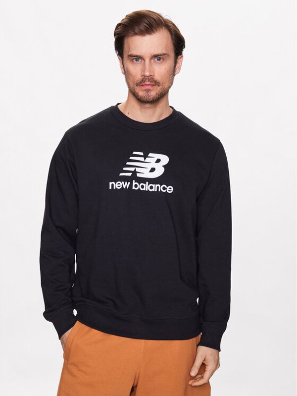 New Balance New Balance Суитшърт MT3153 Черен Relaxed Fit