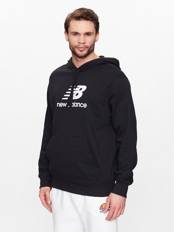 New Balance New Balance Суитшърт MT31537 Черен Relaxed Fit