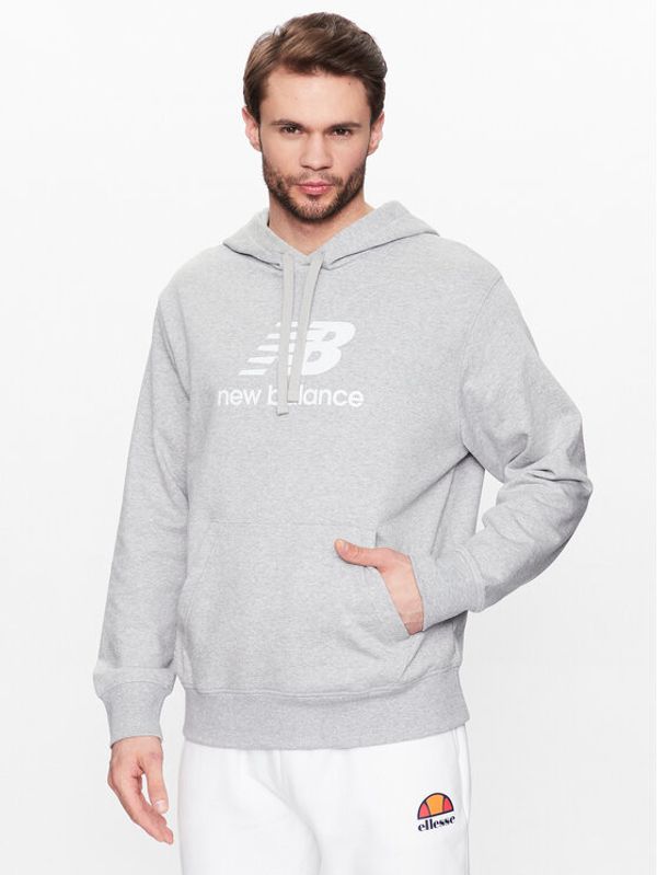 New Balance New Balance Суитшърт MT31537 Сив Relaxed Fit