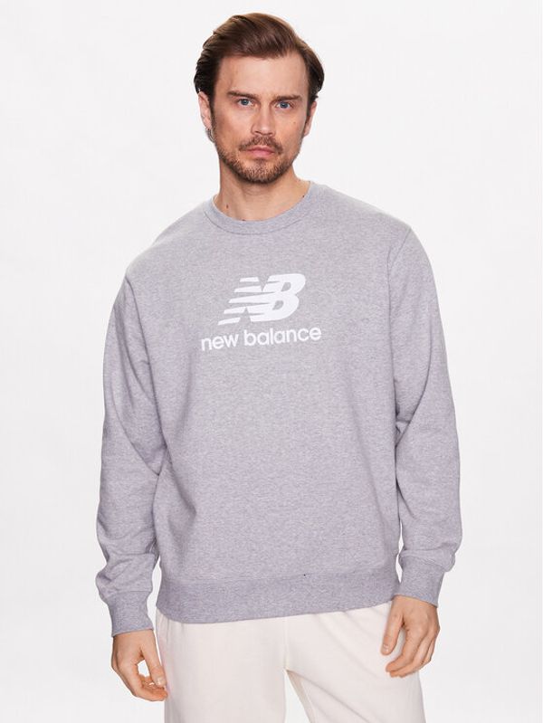 New Balance New Balance Суитшърт MT31538 Сив Relaxed Fit