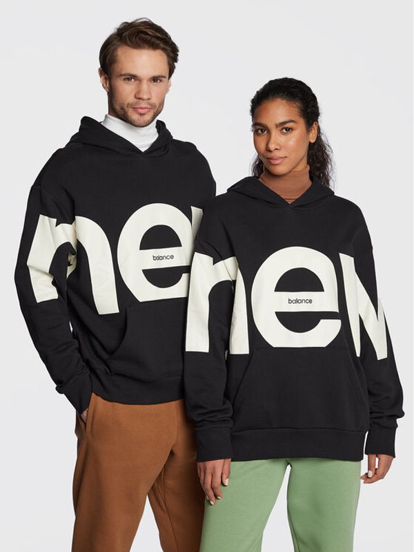 New Balance New Balance Суитшърт Unisex Out of Bounds UT23504 Черен Oversize