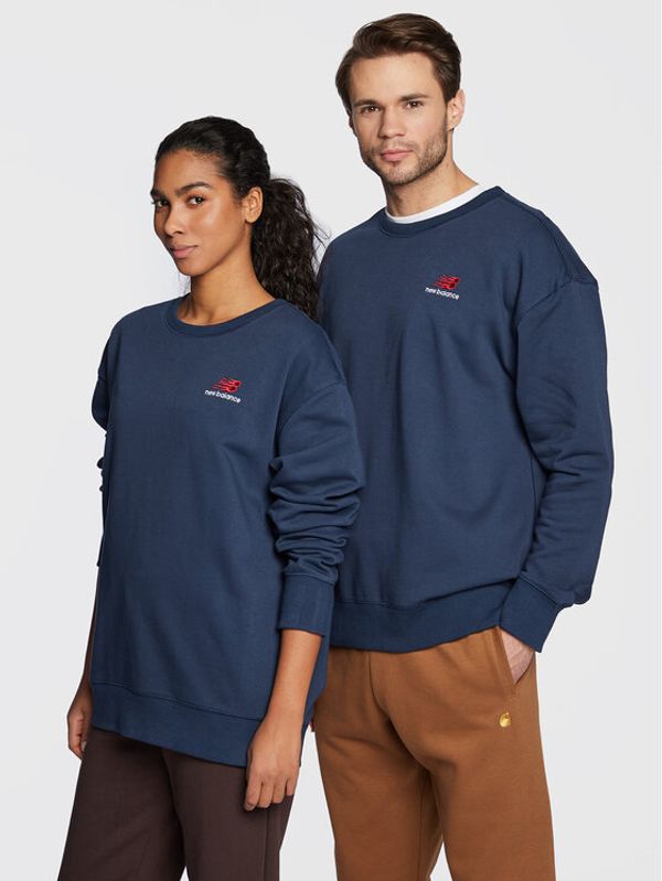 New Balance New Balance Суитшърт Unisex UT21501 Тъмносин Relaxed Fit