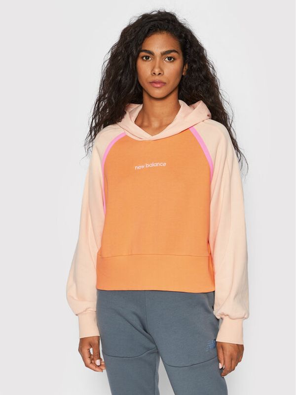 New Balance New Balance Суитшърт WT21501 Оранжев Relaxed Fit