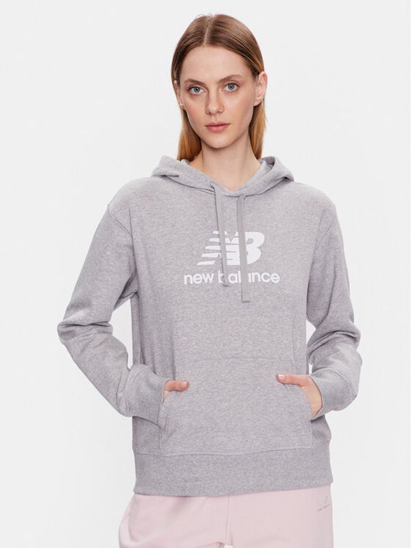 New Balance New Balance Суитшърт WT31533 Сив Relaxed Fit