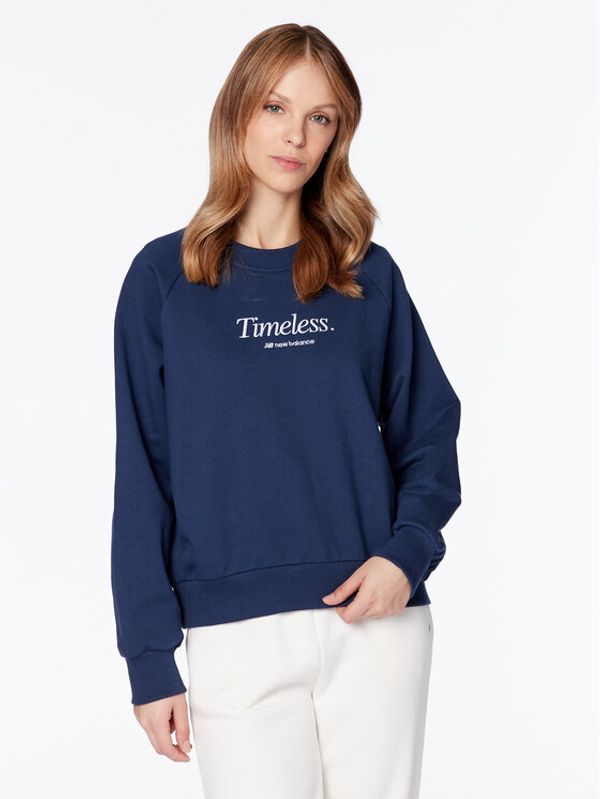 New Balance New Balance Суитшърт WT31557 Тъмносин Regular Fit