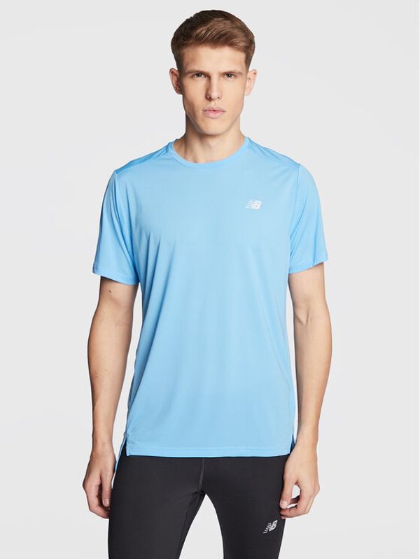 New Balance New Balance Тениска от техническо трико Accelerate MT23222 Син Athletic Fit