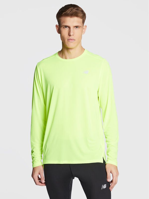 New Balance New Balance Тениска от техническо трико Accelerate MT23225 Жълт Athletic Fit