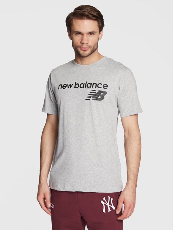 New Balance New Balance Тишърт Classic Core Logo MT03905 Сив Athletic Fit